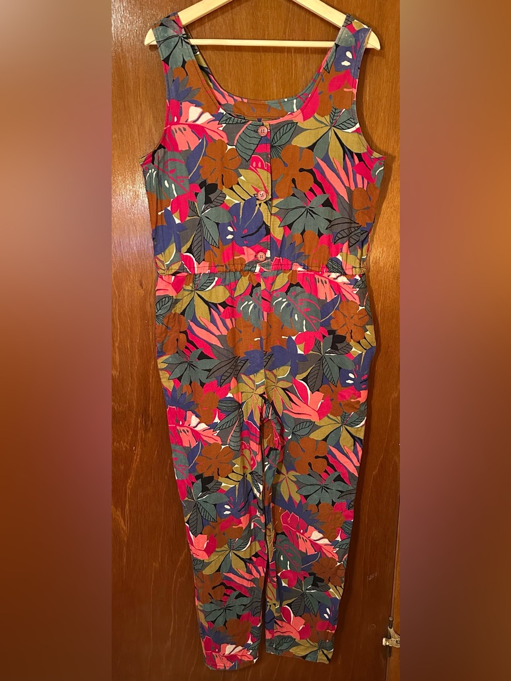 vintage tropical jumpsuit